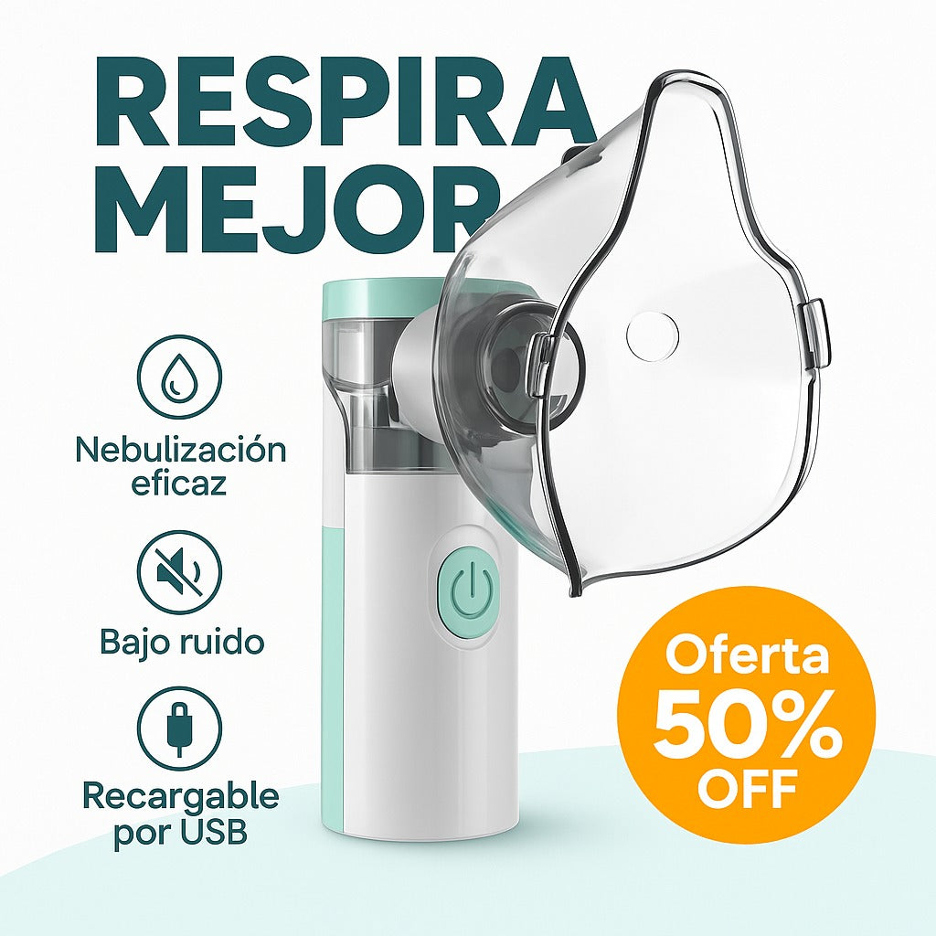 AirNex™ | Nebulizador Portátil Para Adultos y Niños