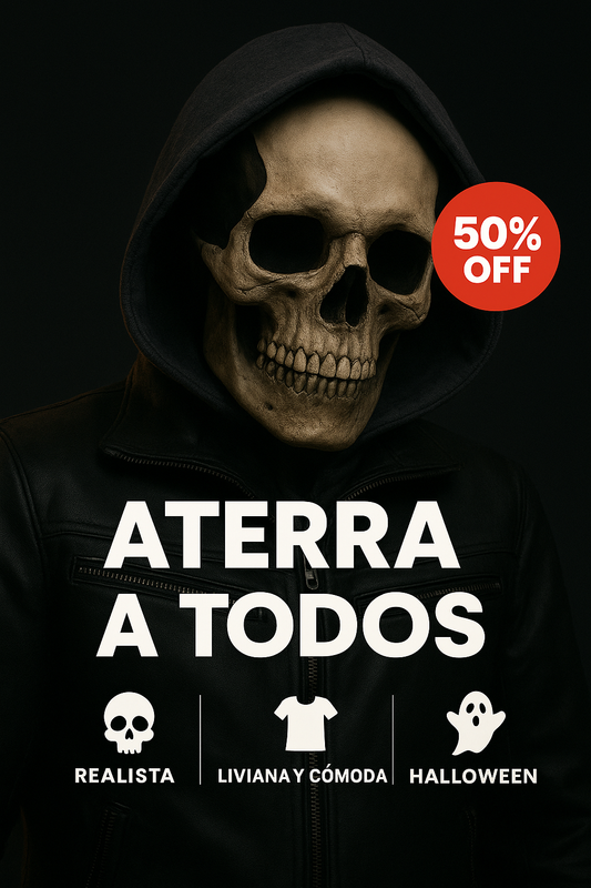 Máscara Calavera Halloween Realista – El Toque de Terror Que Necesitas
