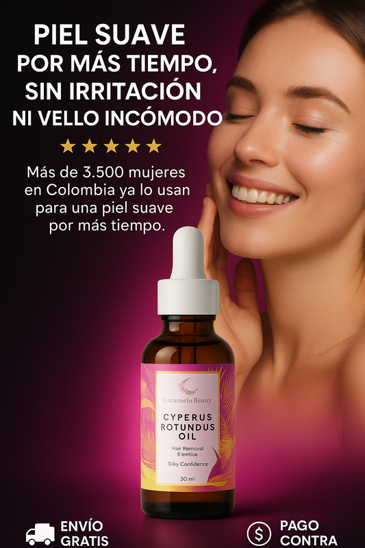 Cyperus Rotundus | Controla el Crecimiento del Vello con Cada Aplicación