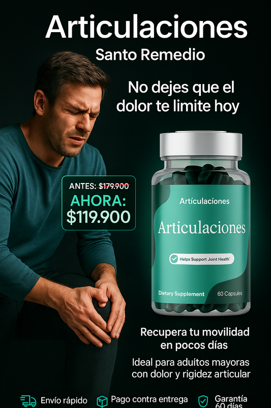 Santo Remedio | Tus articulaciones no tienen por qué doler… no más.