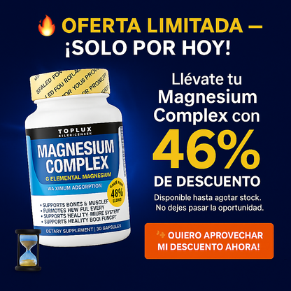 Magnesium Complex 1000mg | 8 Formas De Magnesio Para Energía, Fuerza y Bienestar Total