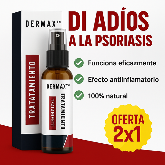 DERMAX™ – Spray Natural para el Tratamiento de la Psoriasis 2x1